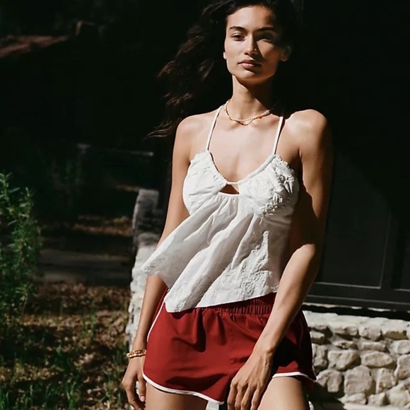 NWT Anthropologie Sheer Embroidered Cami Top White Large - Picture 4 of 5